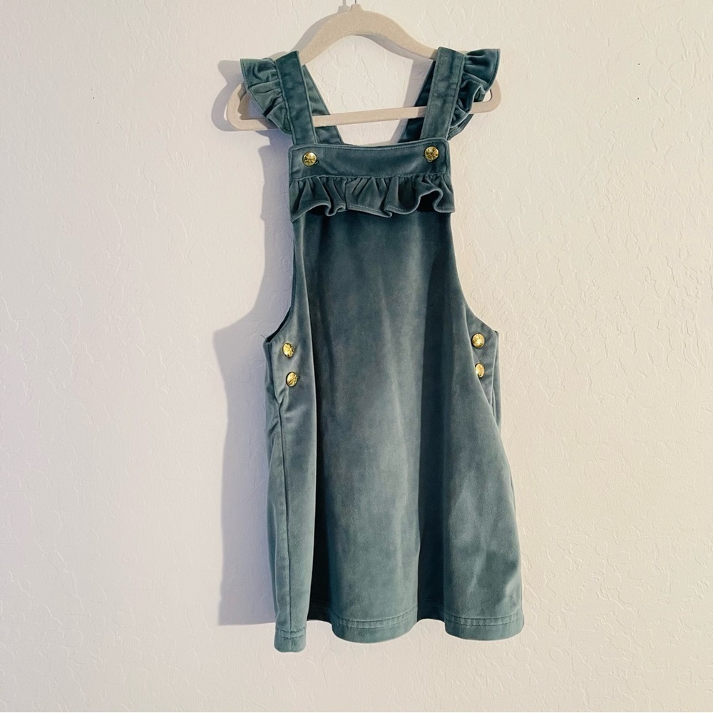 Tahari Velvet Overall Dress with White Top Set - Picture 5 of 8